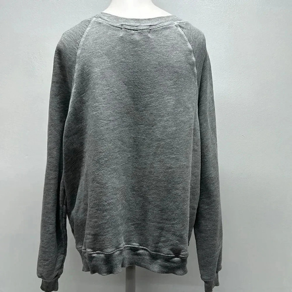 Wildfox Sweatshirt Crewneck Long Sleeve Alphabet Love Yourself Grey Size Small - Picture 5 of 8
